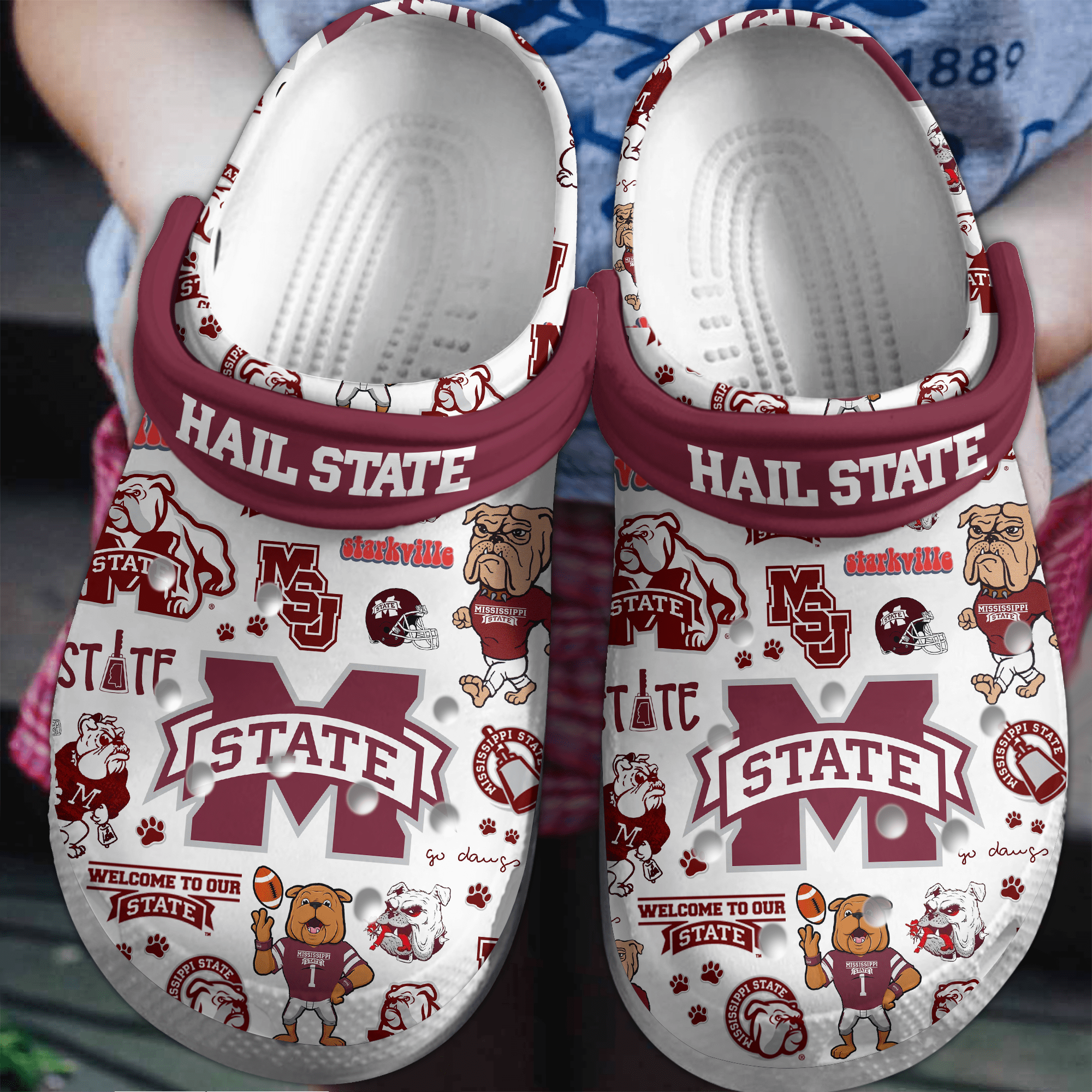 Hail State Music Crocs Crocband Clogs Shoes Comfortable For Men Women and Kids