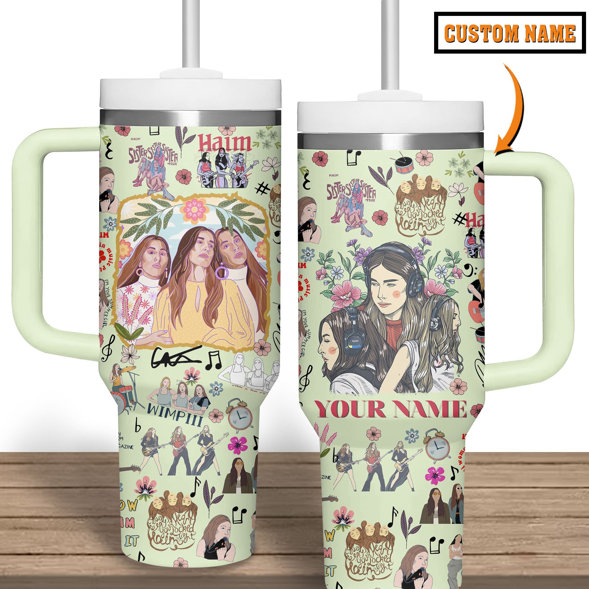 HAIM Music Custom Stanley Cup 40 oz 30 oz Tumbler With HandleTVC2301328