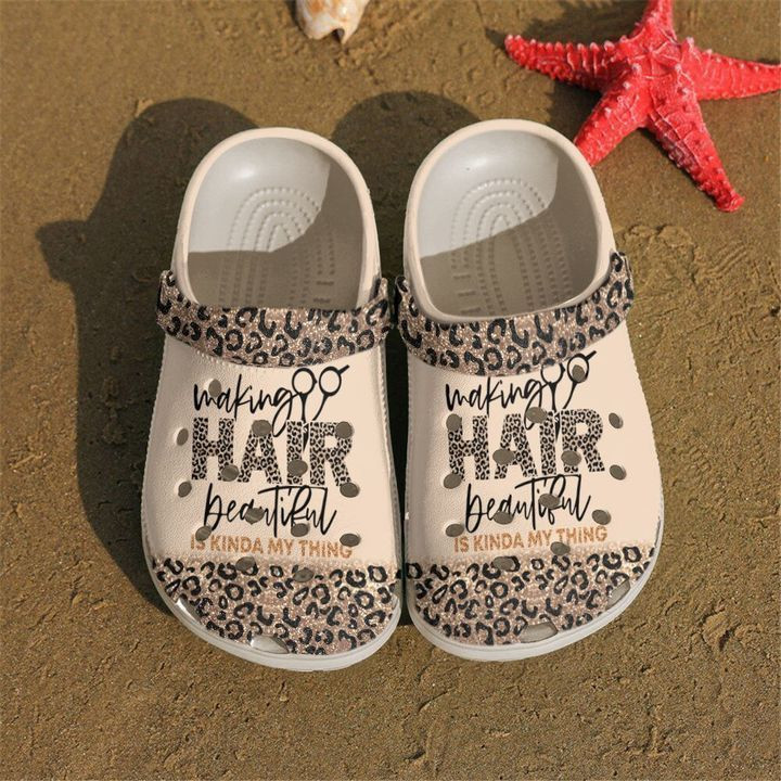 Hairstylist Making Hair Beautiful clog Shoes