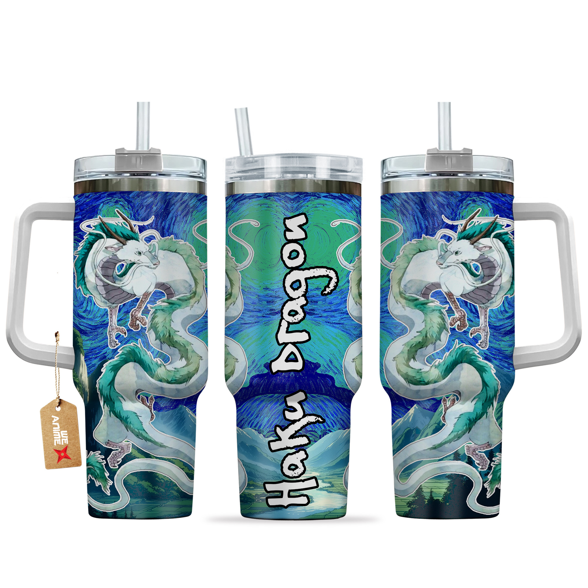 Haku Dragon Spirited Away Anime Custom Stanley Cup 40 oz 30 oz Tumbler With HandleTVC2301135