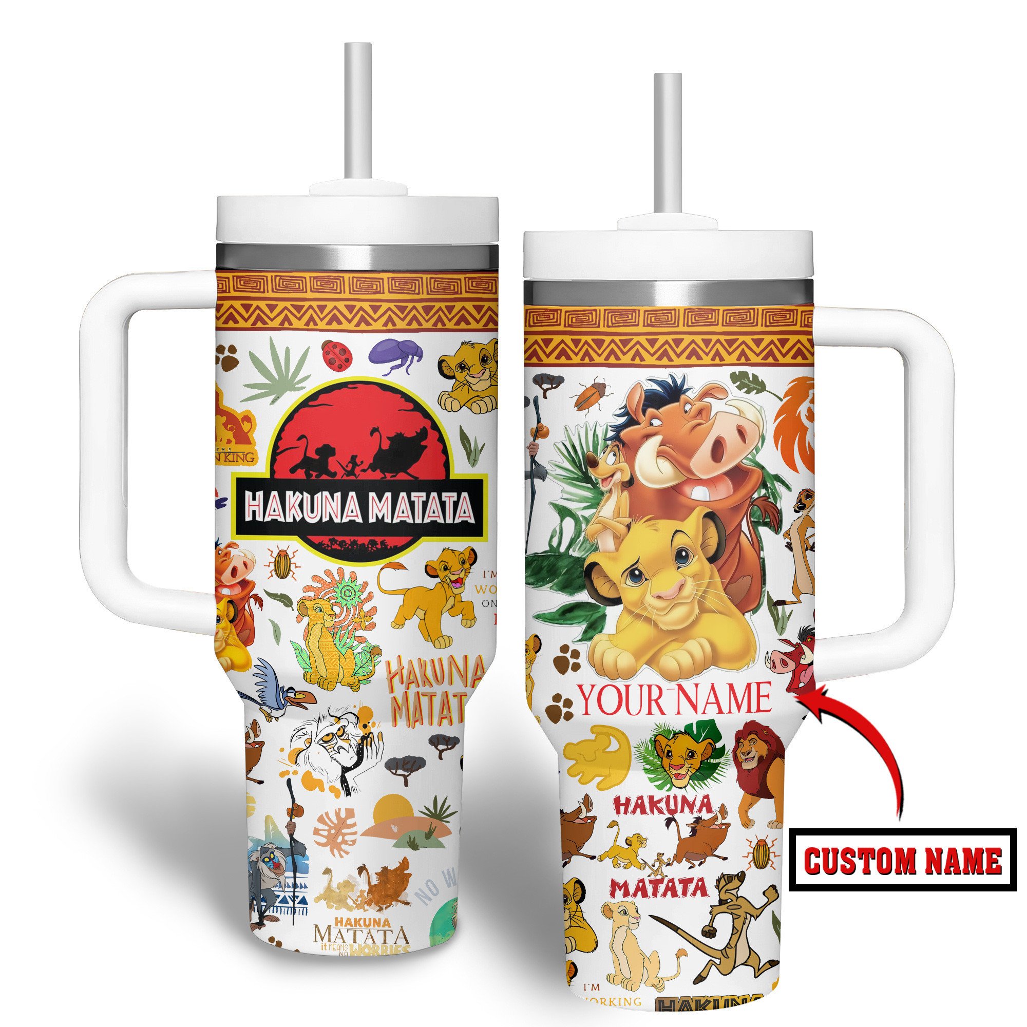 Hakuna Matata Music Custom Stanley Cup 40 oz 30 oz Tumbler With HandleTVC2301316