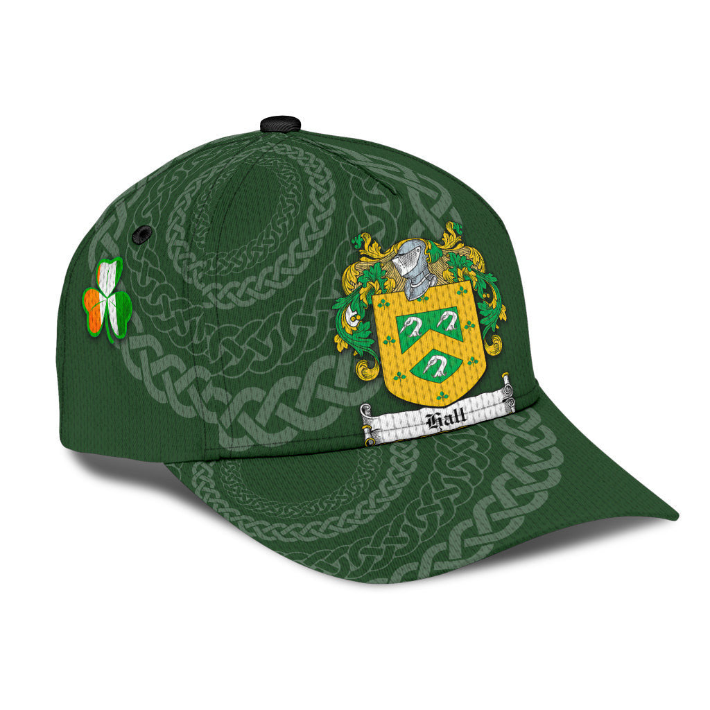 Hall Coat Of Arms - Irish Family Crest St Patrick's Day Classic Cap Trucker Hats Custom Hats Gifts For Men & Women