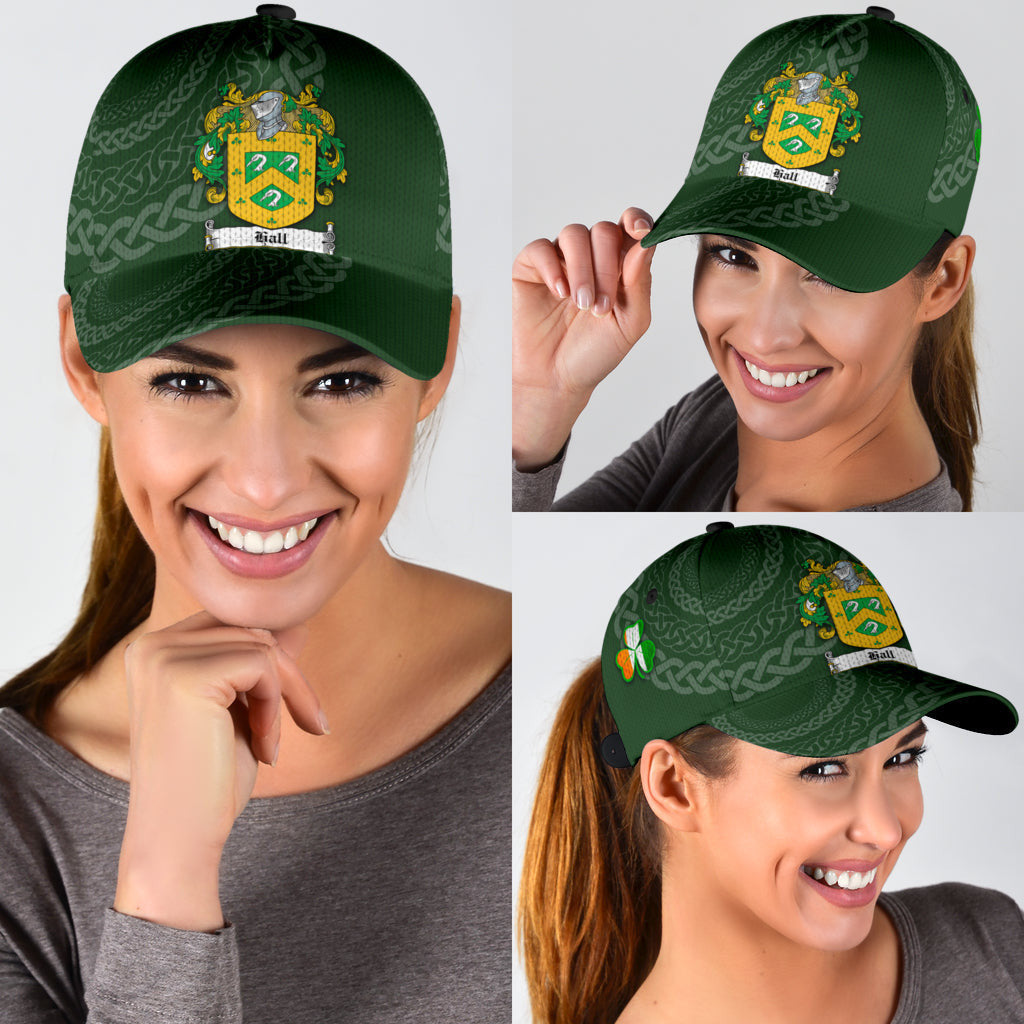 Hall Coat Of Arms - Irish Family Crest St Patrick's Day Classic Cap Trucker Hats Custom Hats Gifts For Men & Women