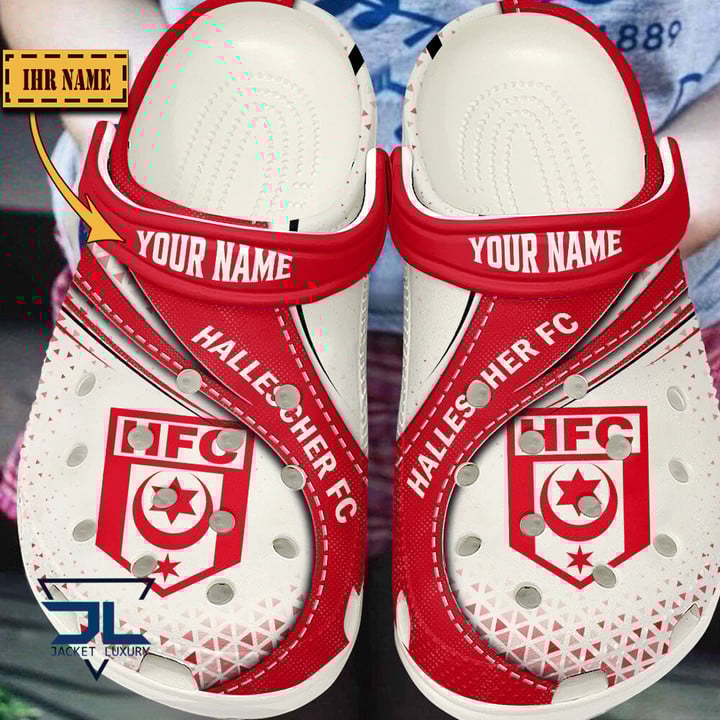 Hallescher FC Football Sport Crocs Crocband Clogs Shoes Comfortable For Men Women and Kids