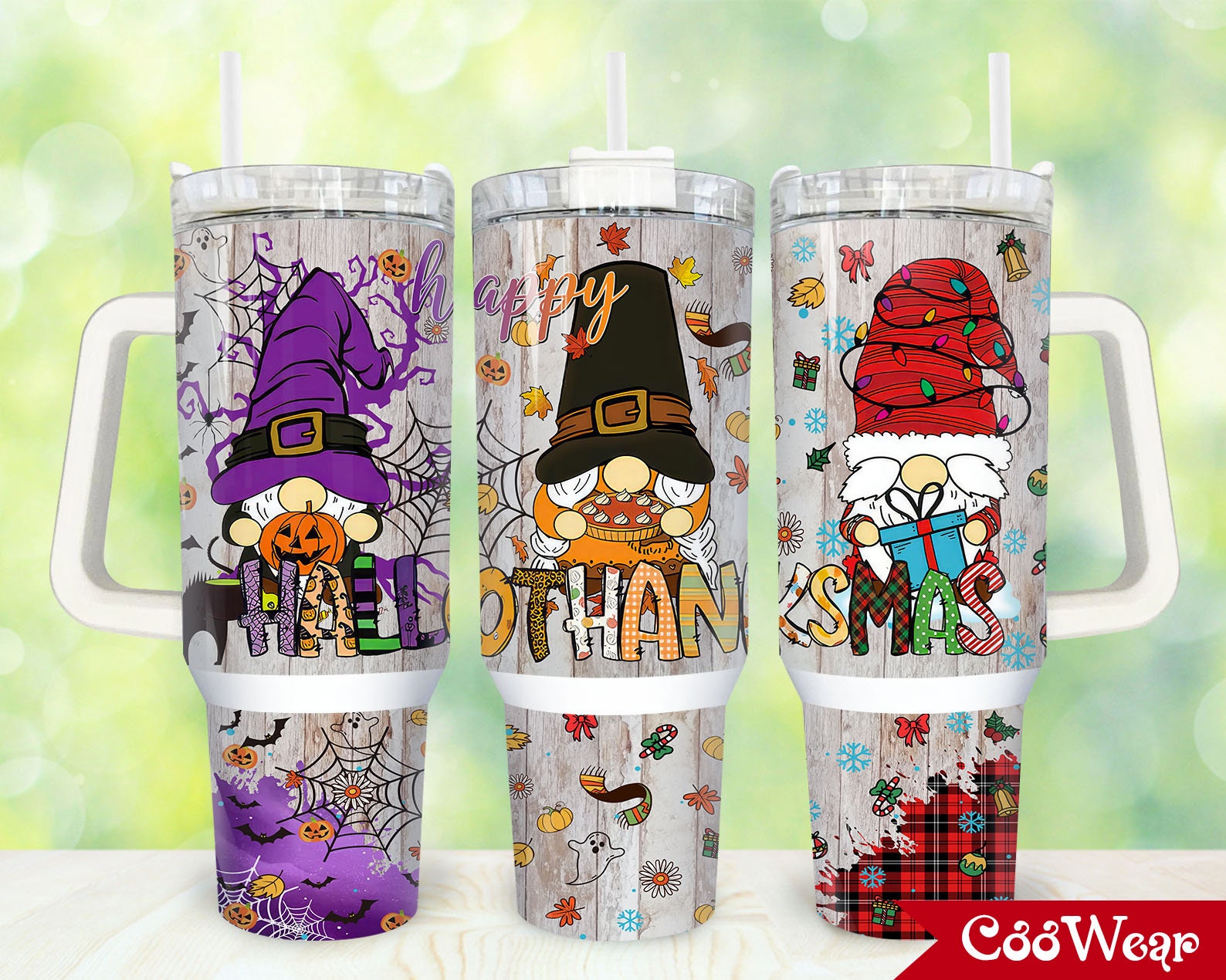 Hallothanksmas Gnome Custom Stanley Cup 40 oz 30 oz Tumbler With HandleTVC2301863