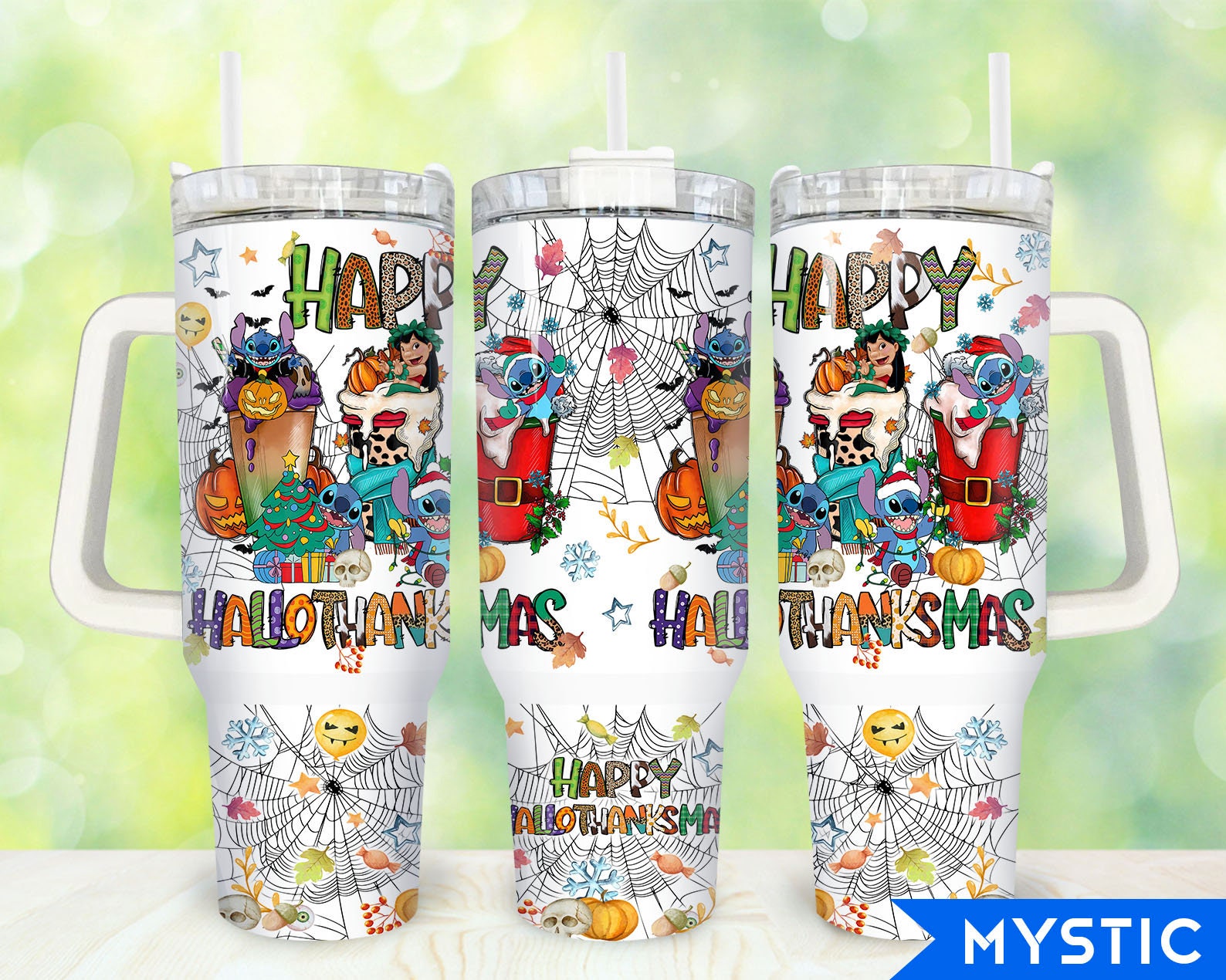 Hallothanksmas Lilo And Stitch Disney Cartoon Custom Stanley Cup 40 oz 30 oz Tumbler With HandleTVC2301919