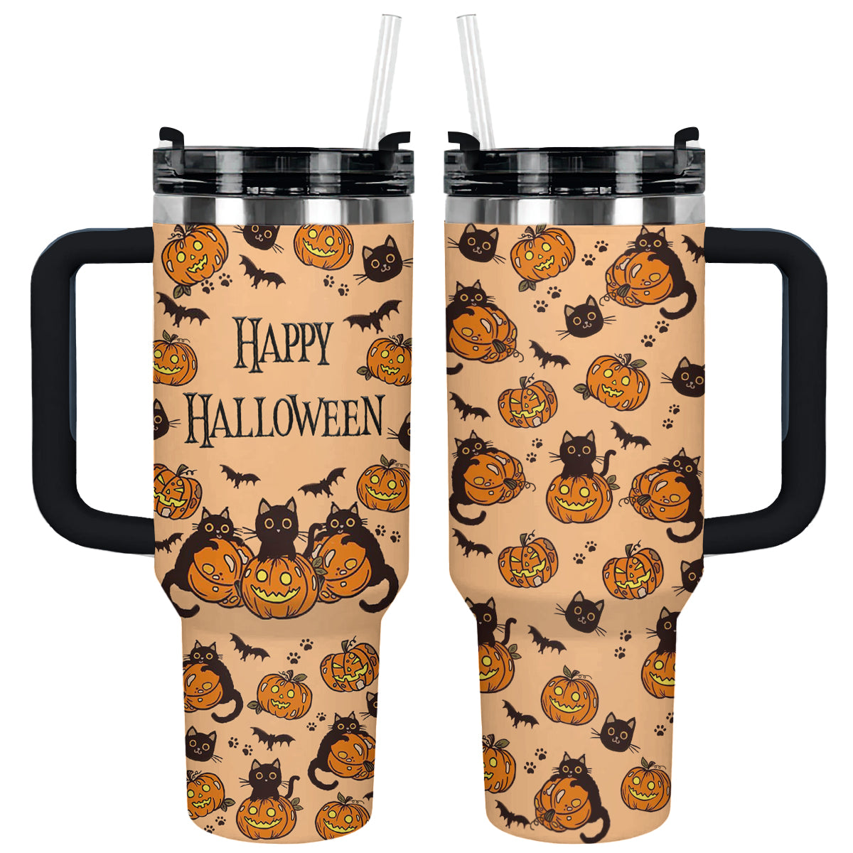 Halloween Black Cat Custom Stanley Cup 40 oz 30 oz Tumbler With HandleTVC2301680