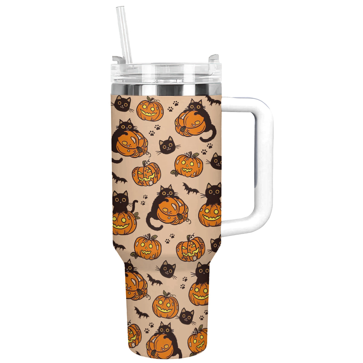 Halloween Black Cat Custom Stanley Cup 40 oz 30 oz Tumbler With HandleTVC2301682 - Image 5