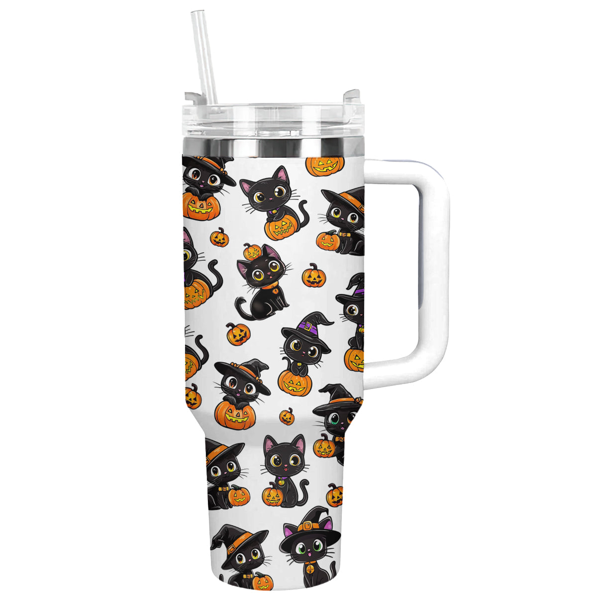 Halloween Black Witch Cat Custom Stanley Cup 40 oz 30 oz Tumbler With HandleTVC2301679 - Image 11