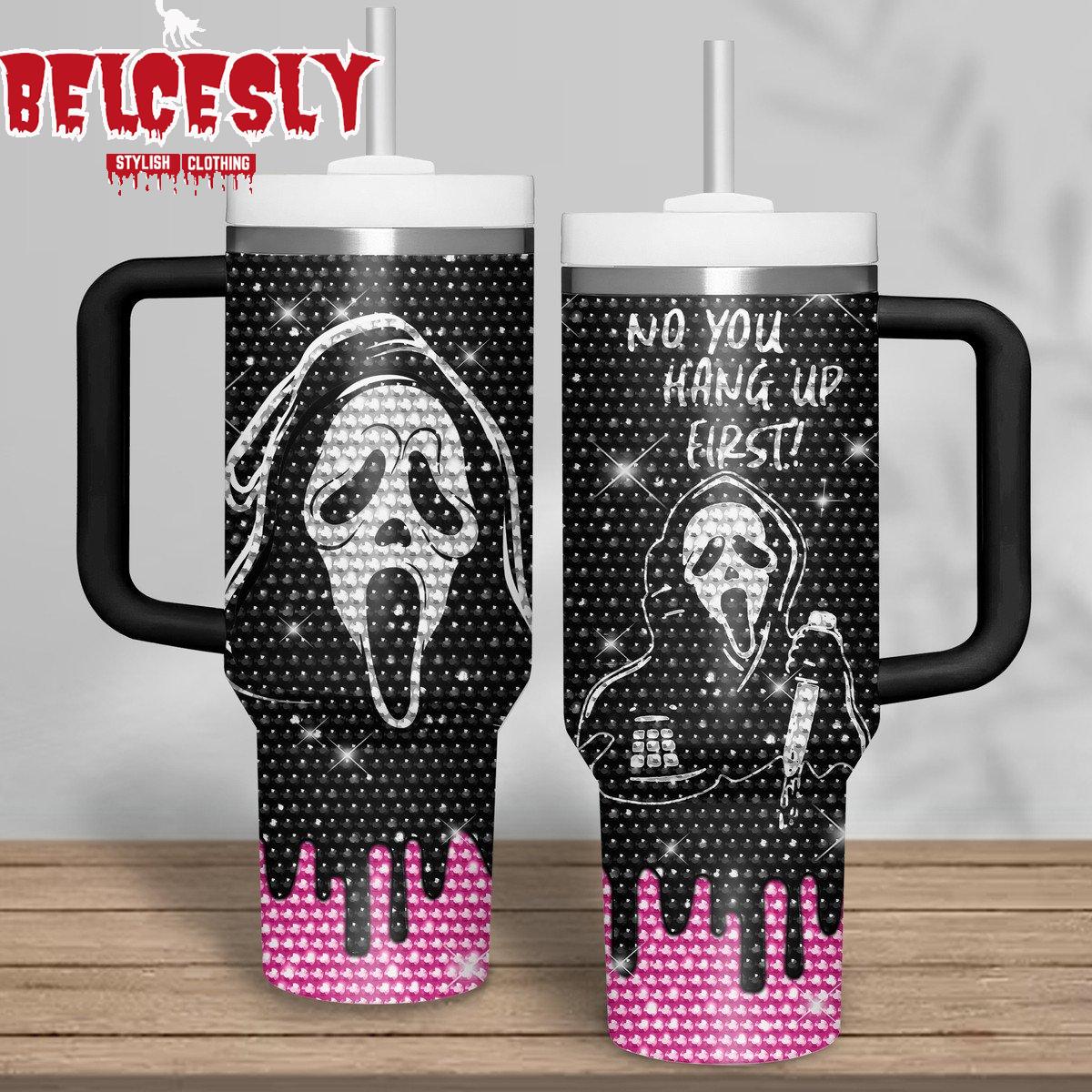 Halloween Bling Ghostface Scream Movies Custom Stanley Cup 40 oz 30 oz Tumbler With HandleTVC2301536