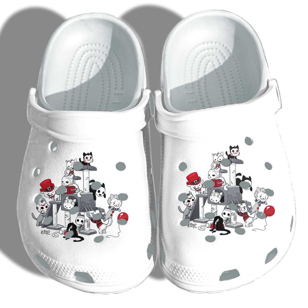 Halloween Cat Killer Characters Cosplay Crocband Clogs Shoes