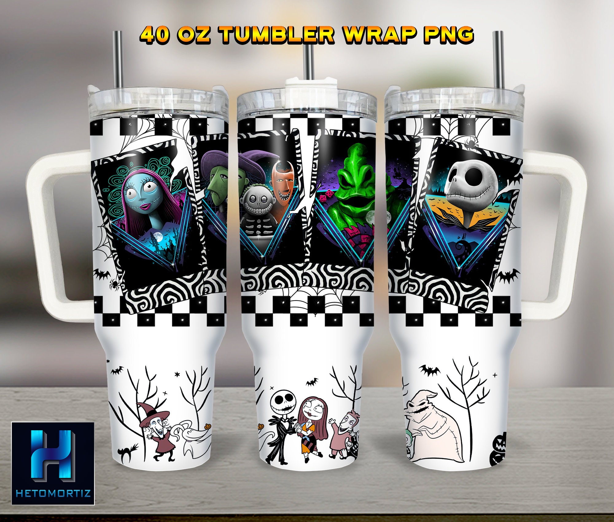 Halloween Characters The Nightmare Before Christmas Cartoon Custom Stanley Cup 40 oz 30 oz Tumbler With HandleTVC2301966