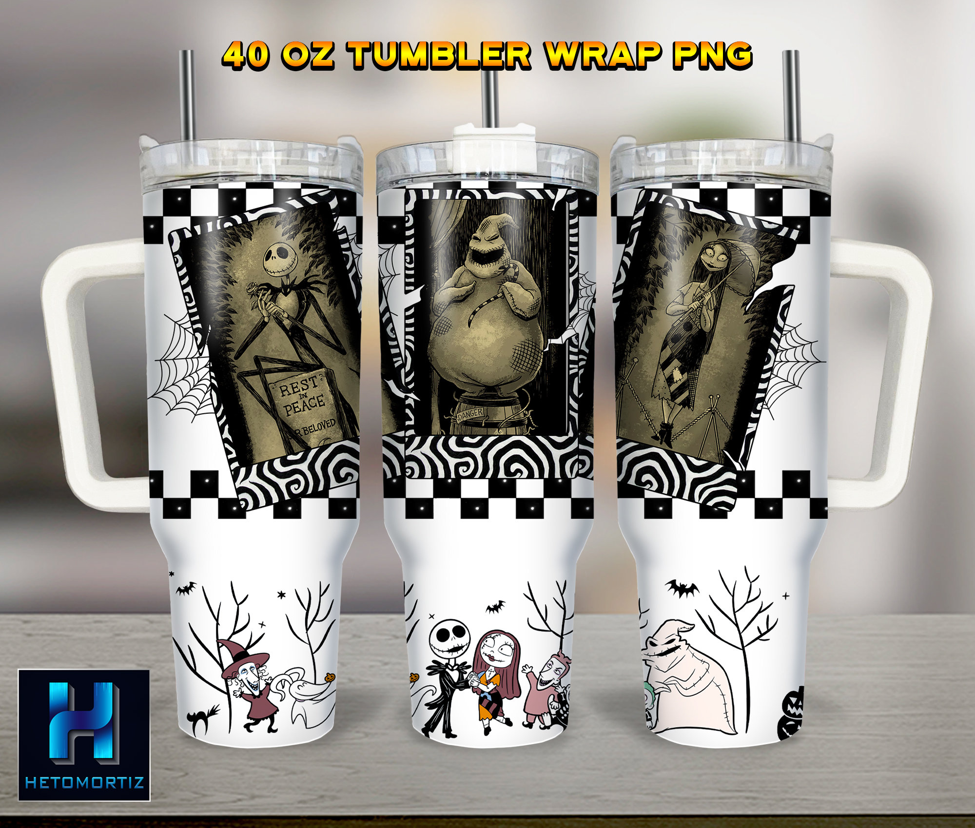 Halloween Characters The Nightmare Before Christmas Cartoon Custom Stanley Cup 40 oz 30 oz Tumbler With HandleTVC2301966