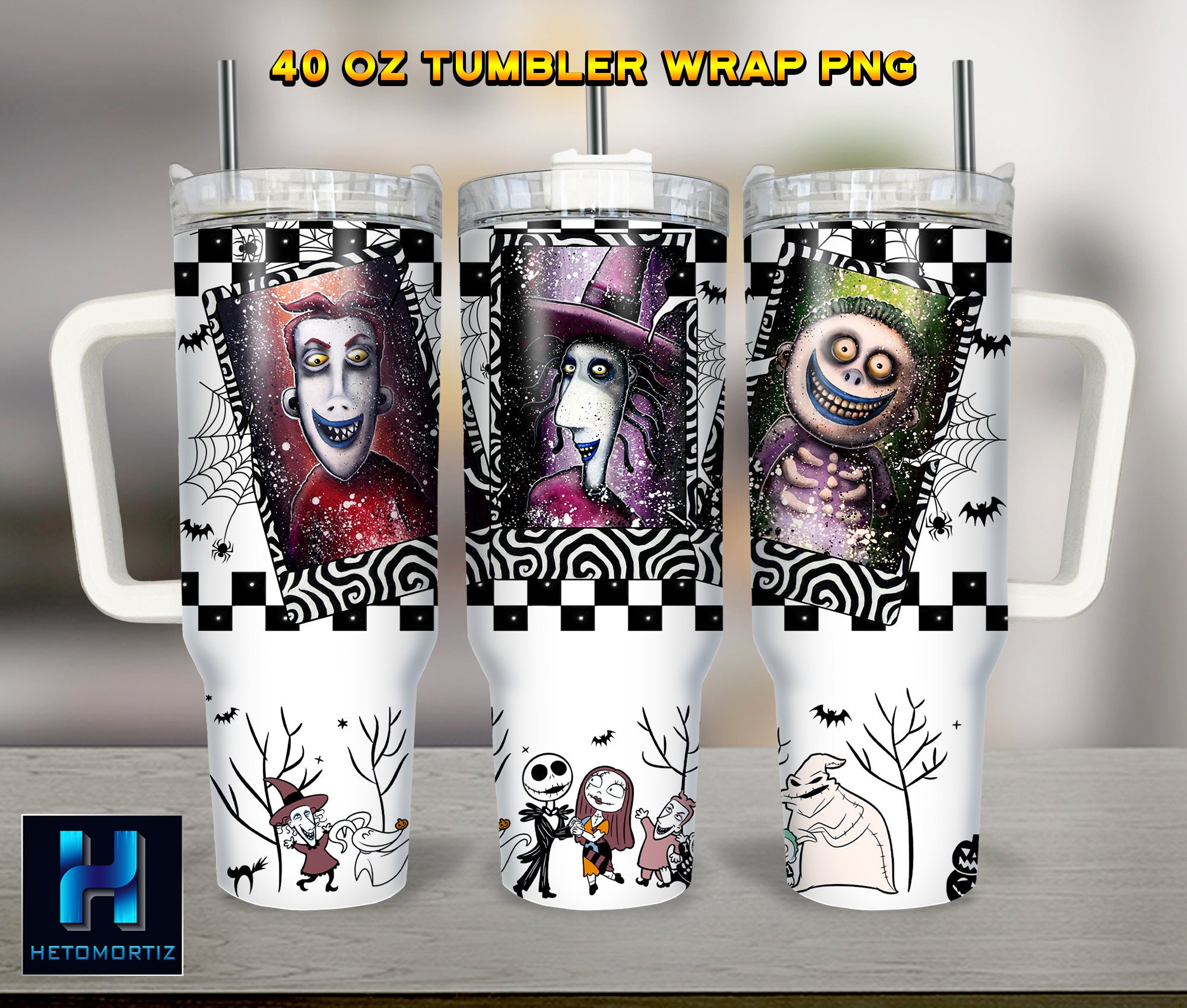 Halloween Characters The Nightmare Before Christmas Cartoon Custom Stanley Cup 40 oz 30 oz Tumbler With HandleTVC2301967