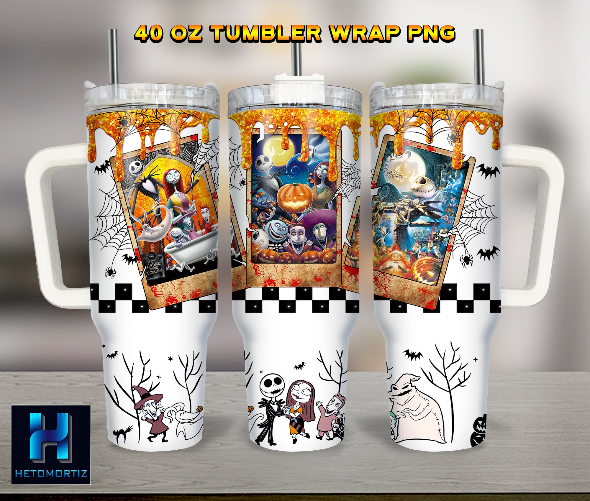 Halloween Characters The Nightmare Before Christmas Cartoon Custom Stanley Cup 40 oz 30 oz Tumbler With HandleTVC2301967