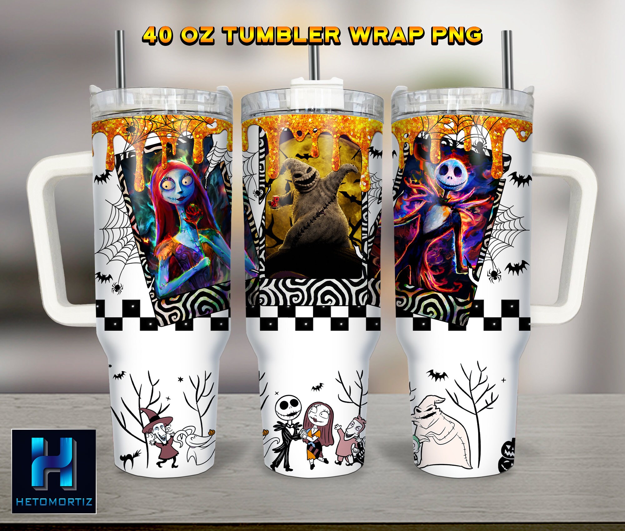 Halloween Characters The Nightmare Before Christmas Cartoon Custom Stanley Cup 40 oz 30 oz Tumbler With HandleTVC2301968