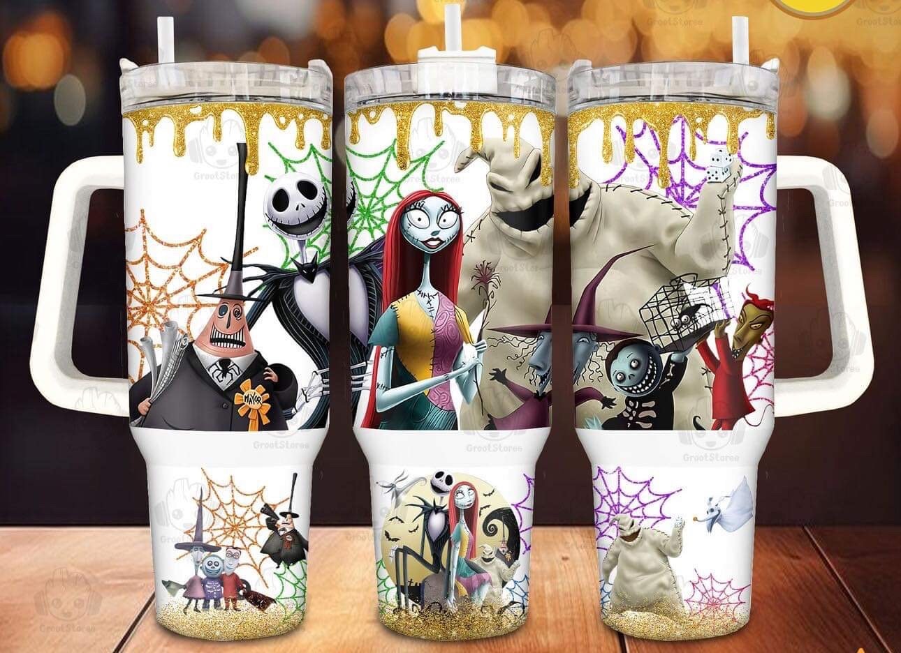 Halloween Characters The Nightmare Before Christmas Cartoon Custom Stanley Cup 40 oz 30 oz Tumbler With HandleTVC2301970