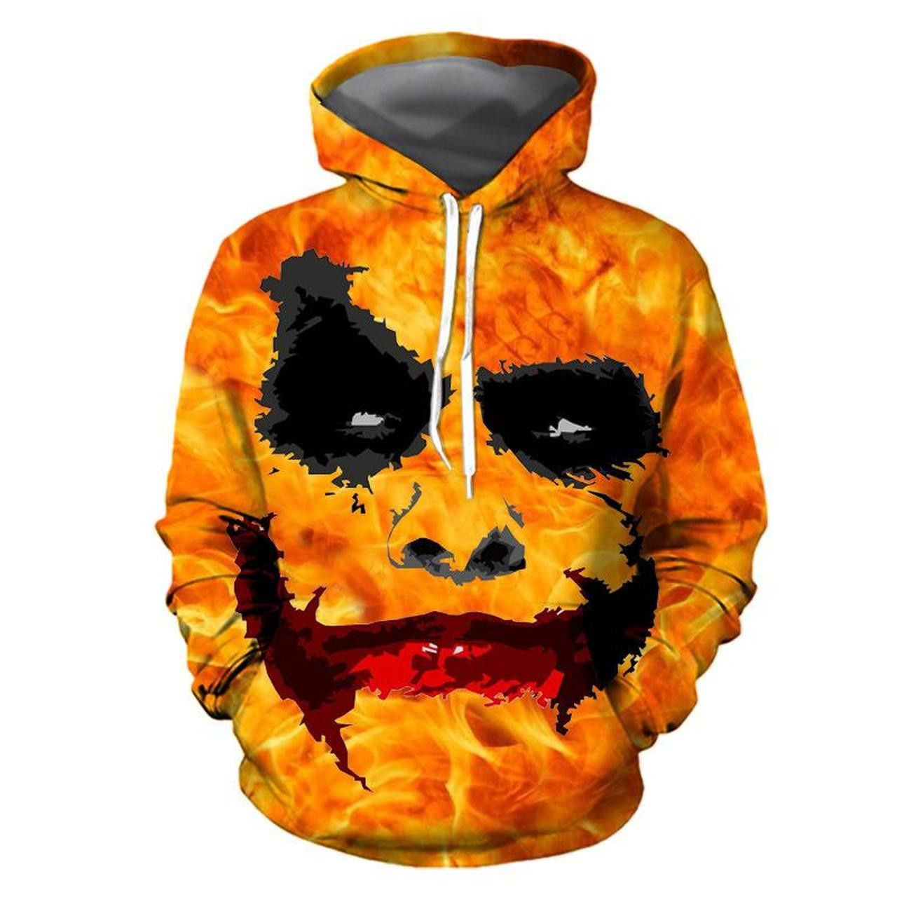 Halloween Clown Face 3D All Over Print Hoodie, Zip Hoodie