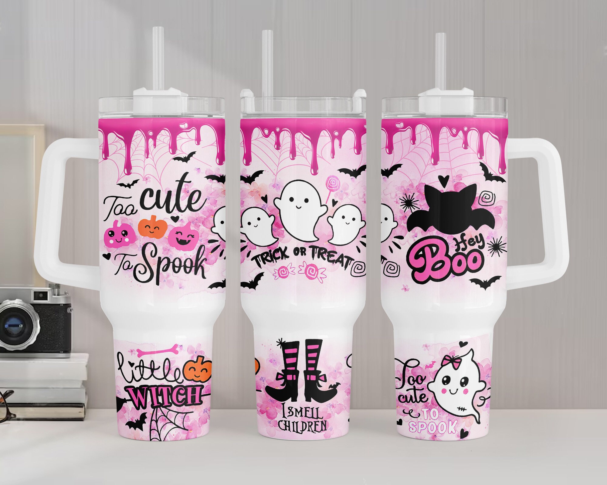 Halloween Cute Ghost Custom Stanley Cup 40 oz 30 oz Tumbler With HandleTVC2301961