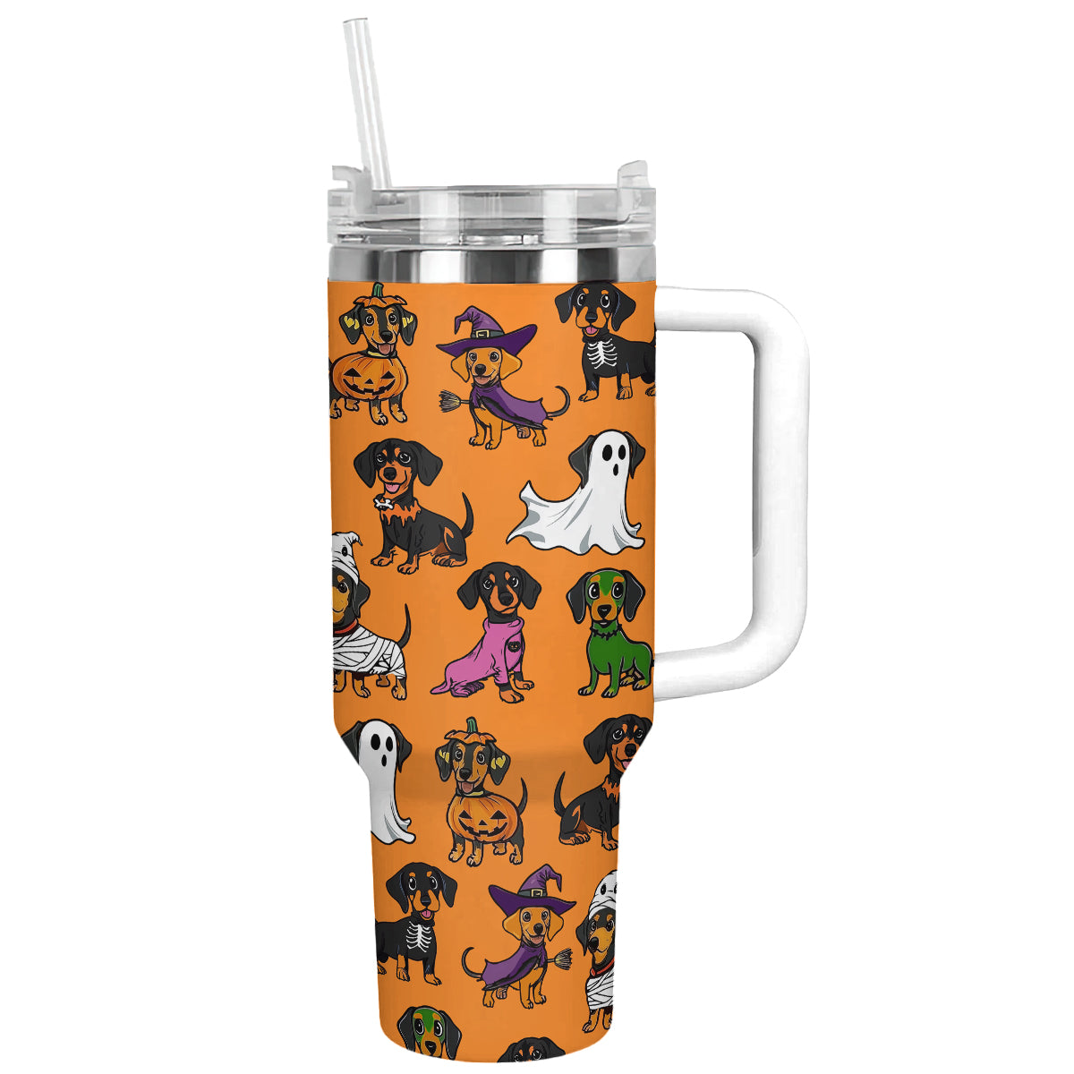 Halloween Dachshund Orange Custom Stanley Cup 40 oz 30 oz Tumbler With HandleTVC2301674 - Image 12