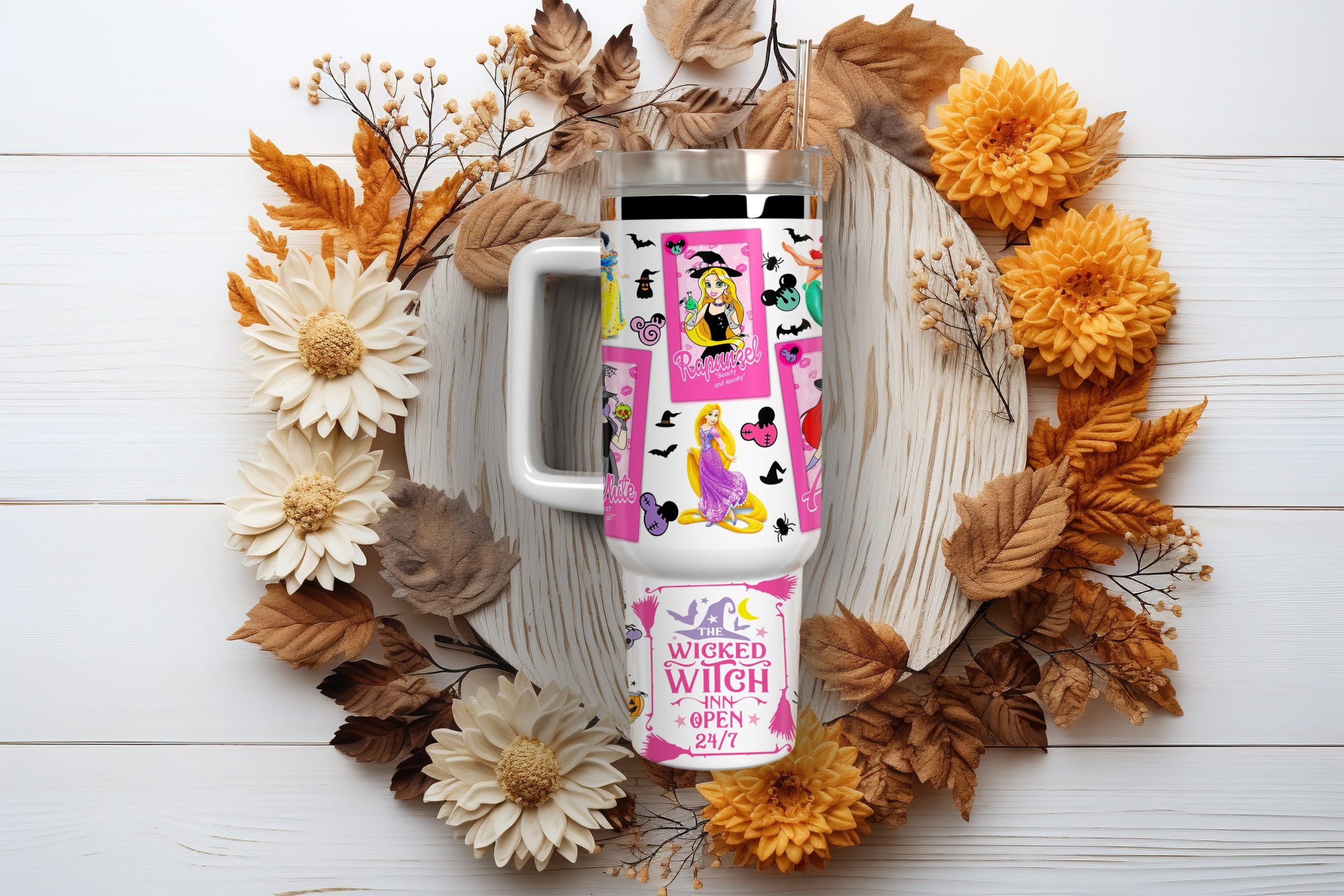 Halloween Disney Princesses Disney Cartoon Custom Stanley Cup 40 oz 30 oz Tumbler With HandleTVC2301878