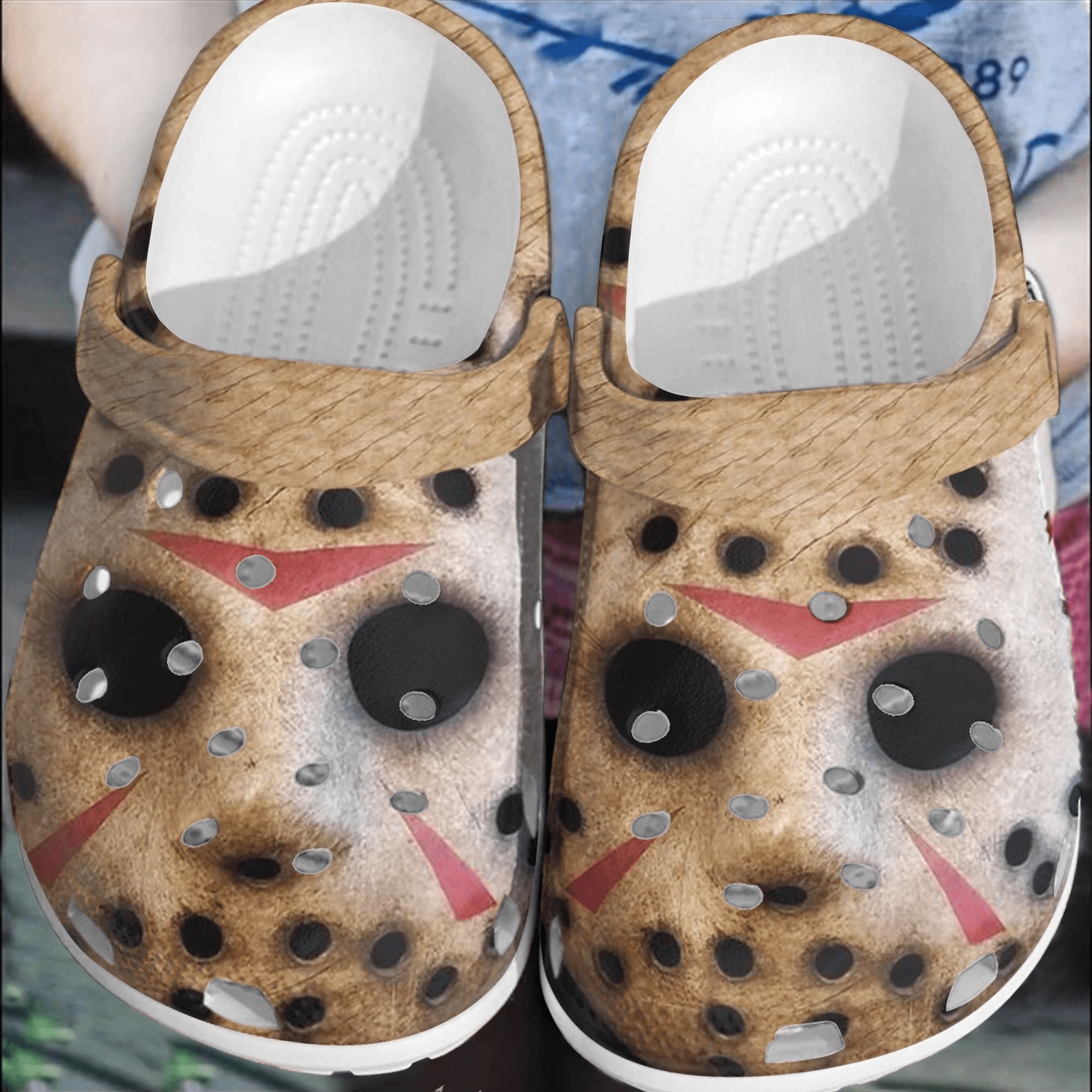 Halloween face Shoes HLW-1 Crocs Crocband Clogs Shoes For Men Women