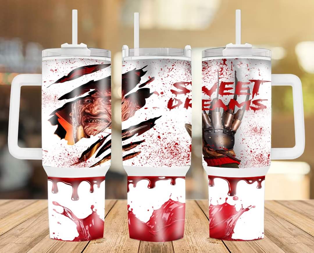 Halloween Freddy Krueger A Nightmare On Elm Street Movies Custom Stanley Cup 40 oz 30 oz Tumbler With HandleTVC2301232
