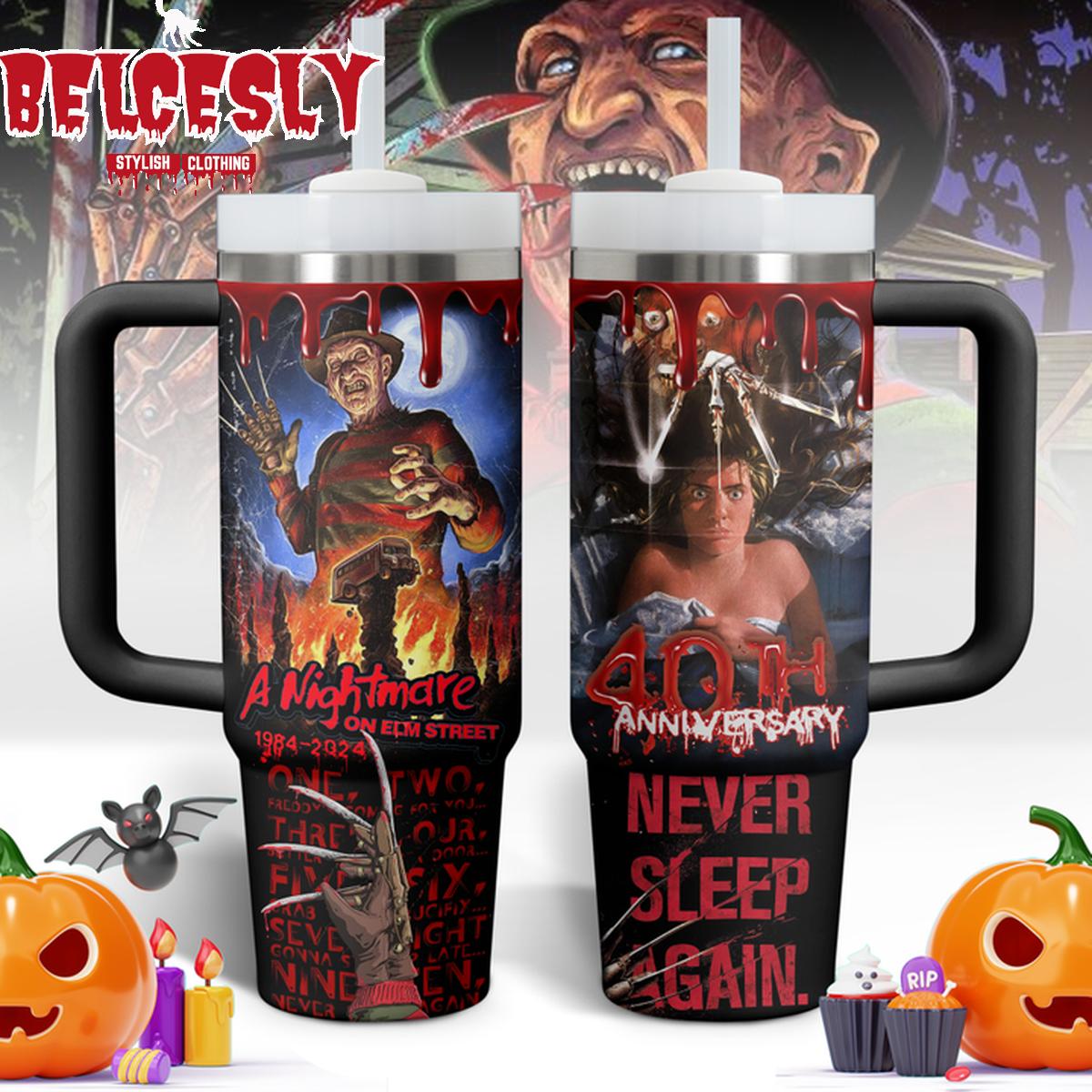 Halloween Freddy Krueger Movies Custom Stanley Cup 40 oz 30 oz Tumbler With HandleTVC2301536
