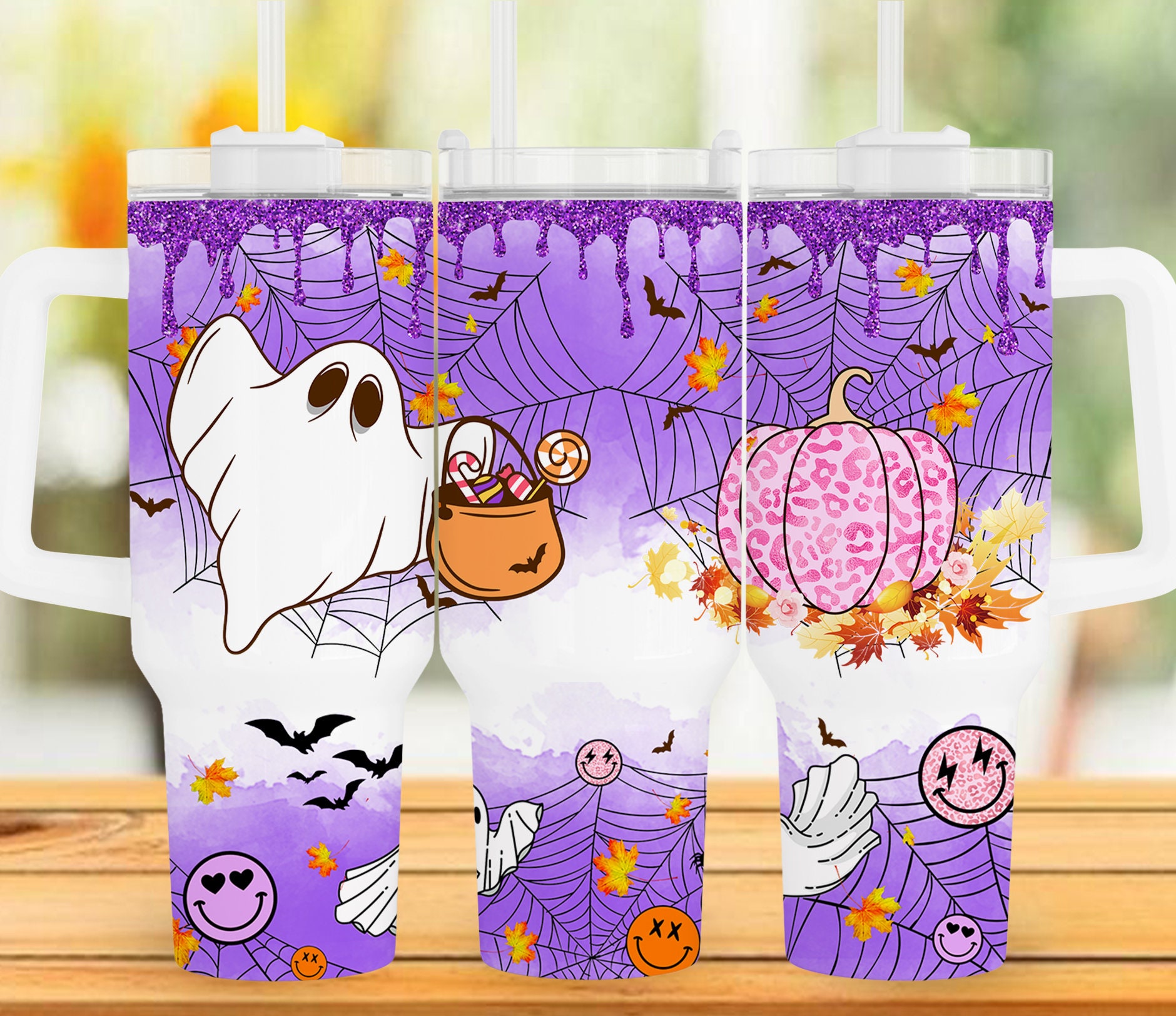 Halloween Ghost Pumpkin Custom Stanley Cup 40 oz 30 oz Tumbler With HandleTVC2301963