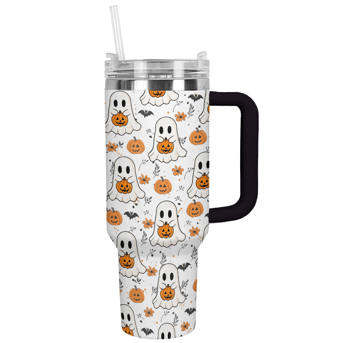 Halloween Ghosts And Pumpkins Custom Stanley Cup 40 oz 30 oz Tumbler With HandleTVC2301676 - Image 10