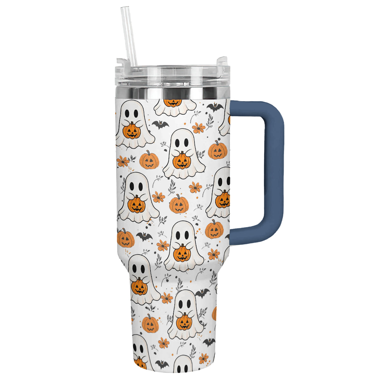 Halloween Ghosts And Pumpkins Custom Stanley Cup 40 oz 30 oz Tumbler With HandleTVC2301676 - Image 12