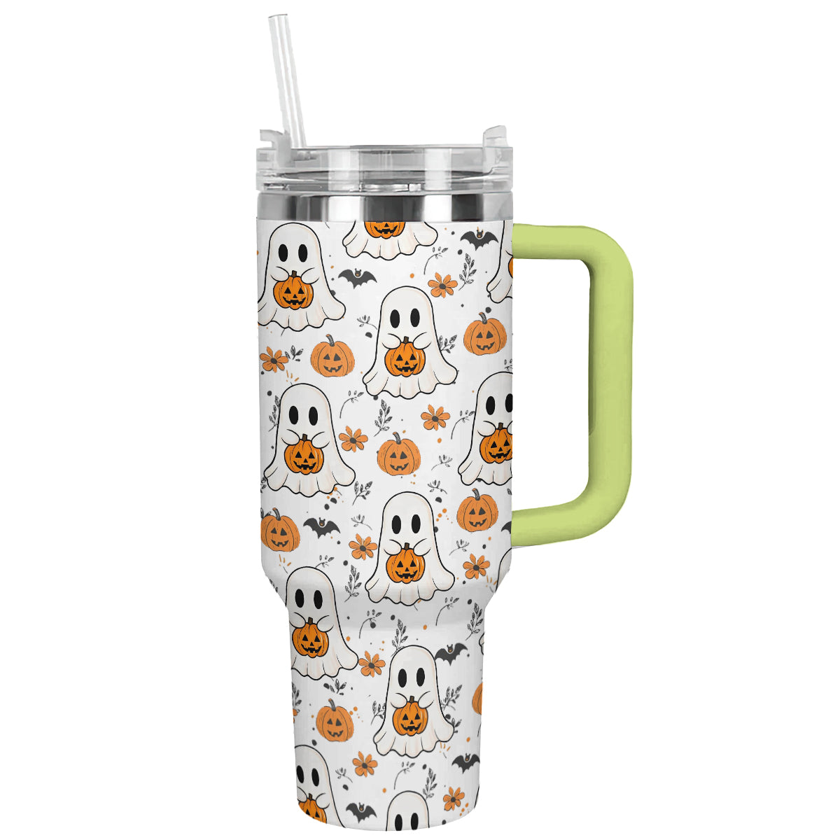 Halloween Ghosts And Pumpkins Custom Stanley Cup 40 oz 30 oz Tumbler With HandleTVC2301676 - Image 11