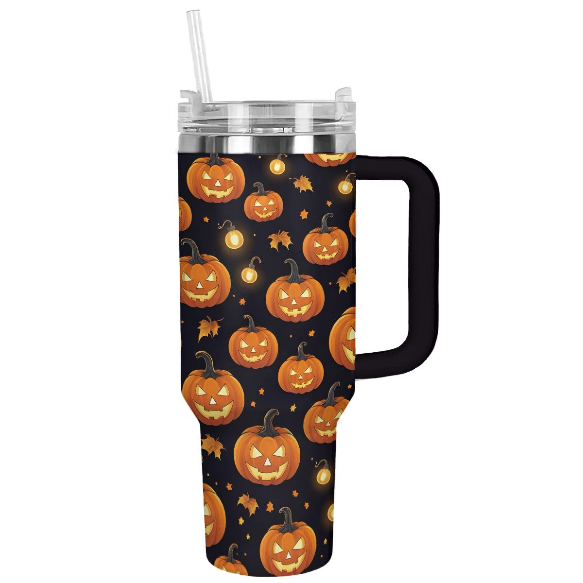 Halloween Glowing PumpkinsCustom Stanley Cup 40 oz 30 oz Tumbler With HandleTVC2301680