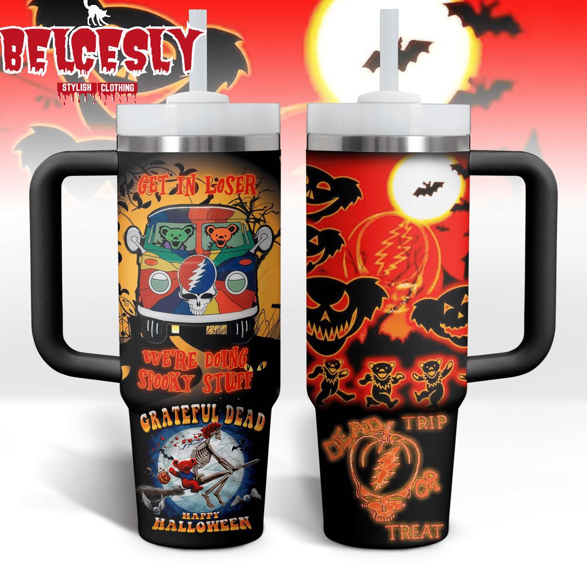 Halloween Grateful Dead Music Custom Stanley Cup 40 oz 30 oz Tumbler With HandleTVC2301536