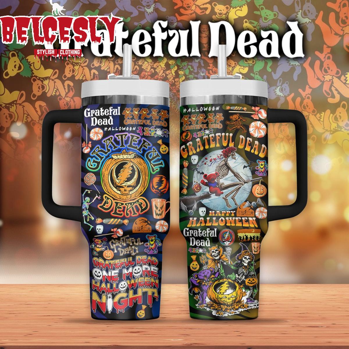 Halloween Grateful Dead Music Custom Stanley Cup 40 oz 30 oz Tumbler With HandleTVC2301538