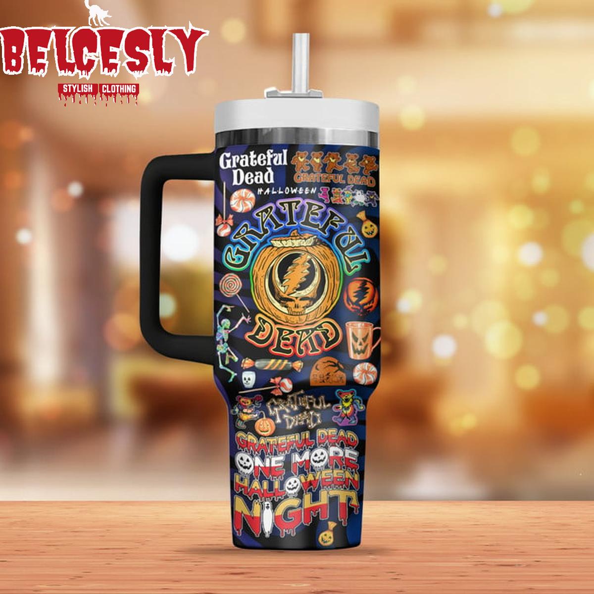 Halloween Grateful Dead Music Custom Stanley Cup 40 oz 30 oz Tumbler With HandleTVC2301538 - Image 2