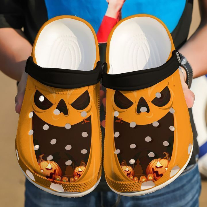 Halloween Happy Pumpkin clog Shoes