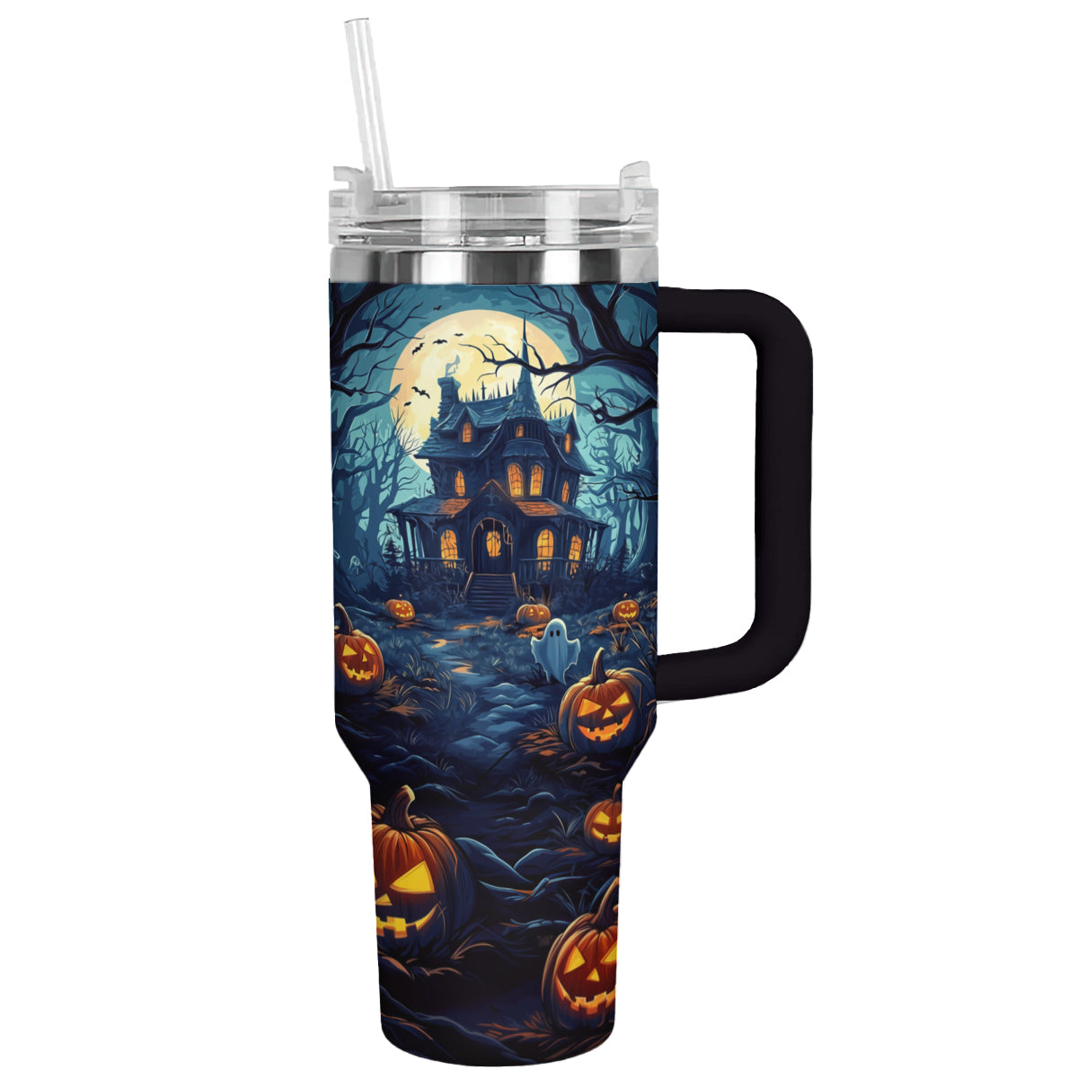 Halloween Haunted House Custom Stanley Cup 40 oz 30 oz Tumbler With HandleTVC2301643