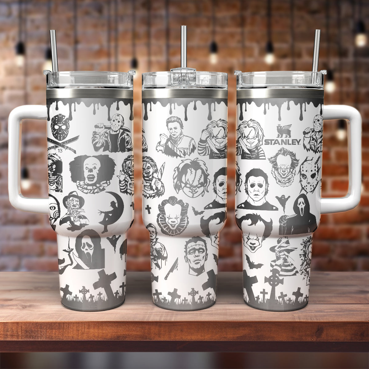 Halloween Horror Characters Movies Custom Stanley Cup 40 oz 30 oz Tumbler With HandleTVC2301564