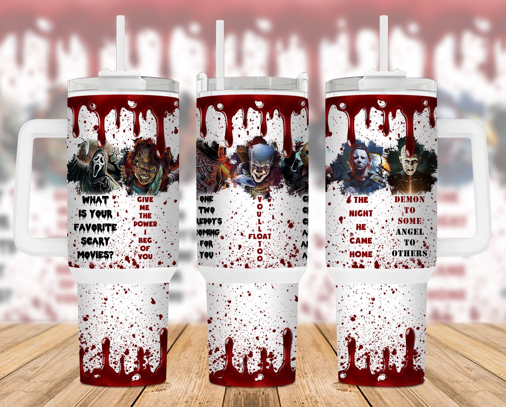 Halloween Horror Characters Movies Custom Stanley Cup 40 oz 30 oz Tumbler With HandleTVC2301889