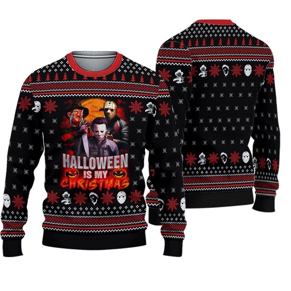 Halloween Horror Michael Myers Ugly Sweatshirts, Christmas Gifts