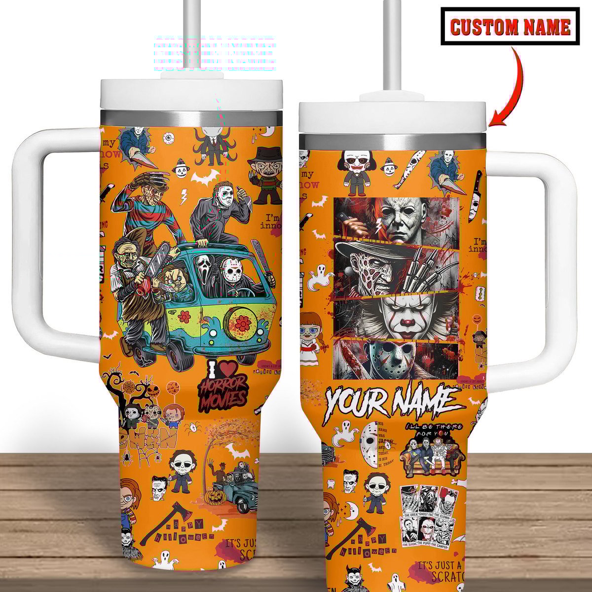 Halloween Horror Movies Custom Stanley Cup 40 oz 30 oz Tumbler With HandleTVC2301742