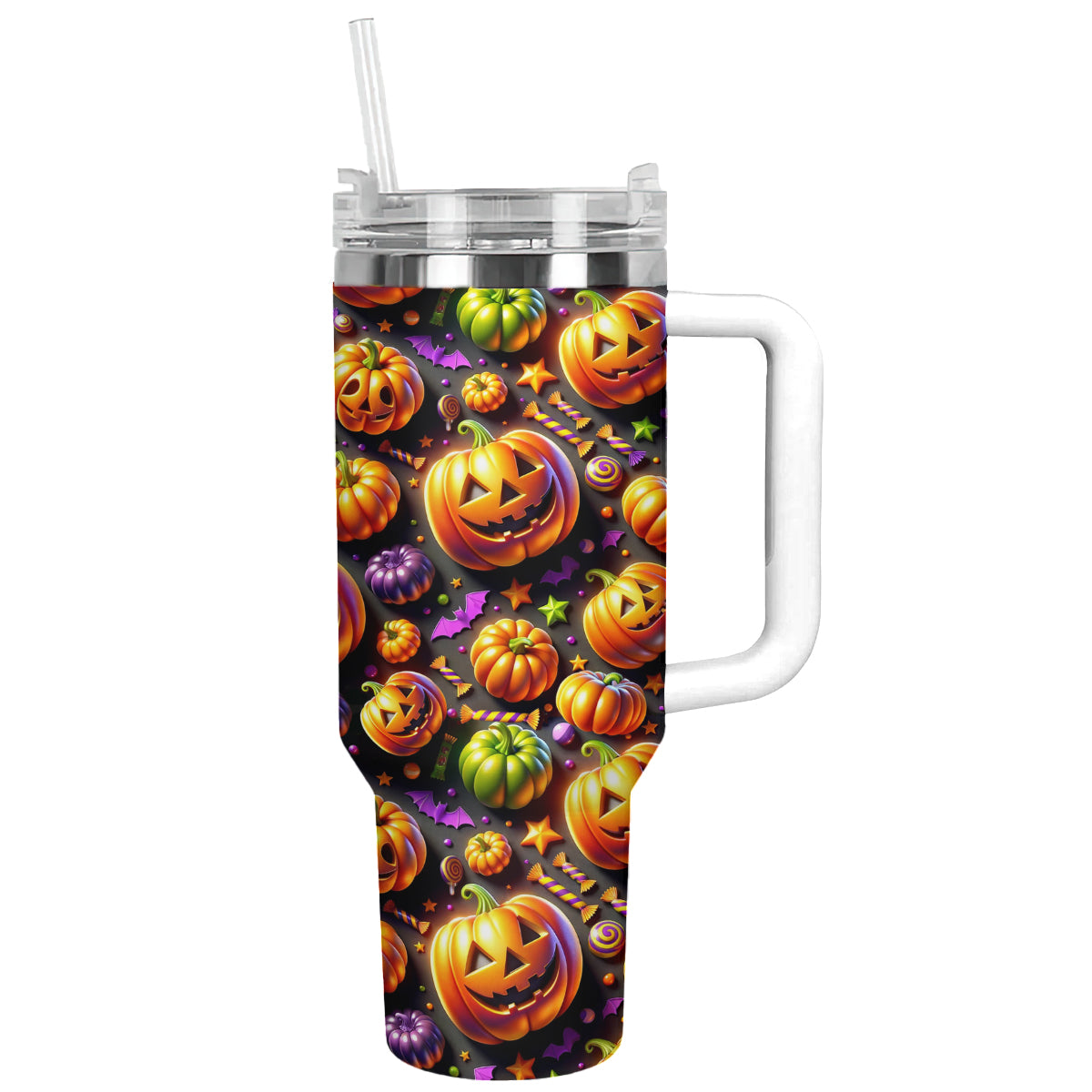 Halloween Jack-O’-Lantern Delight Custom Stanley Cup 40 oz 30 oz Tumbler With HandleTVC2301680 - Image 12
