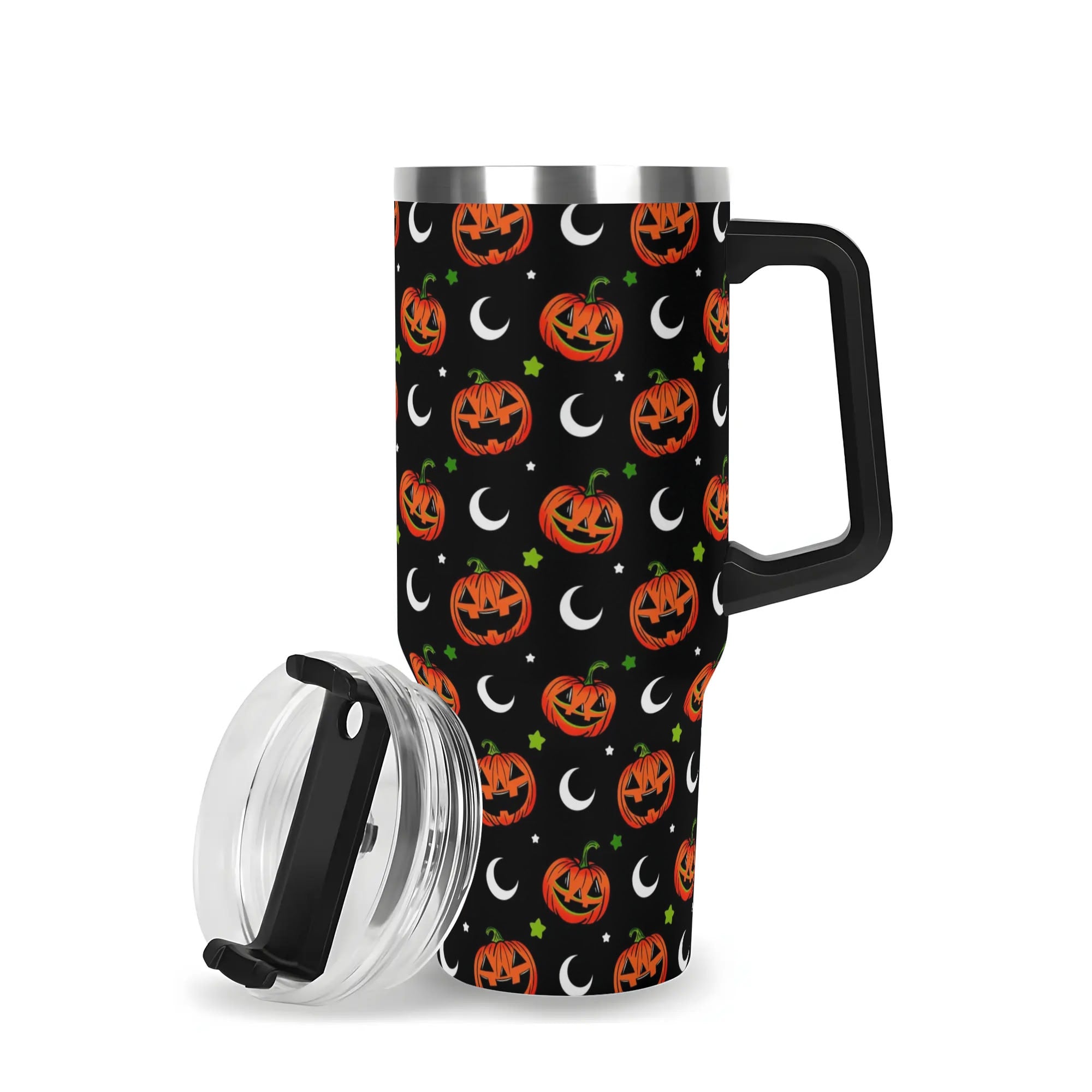 Halloween Jack-Oâ€™-Lantern Moon Custom Stanley Cup 40 oz 30 oz Tumbler With HandleTVC2301582