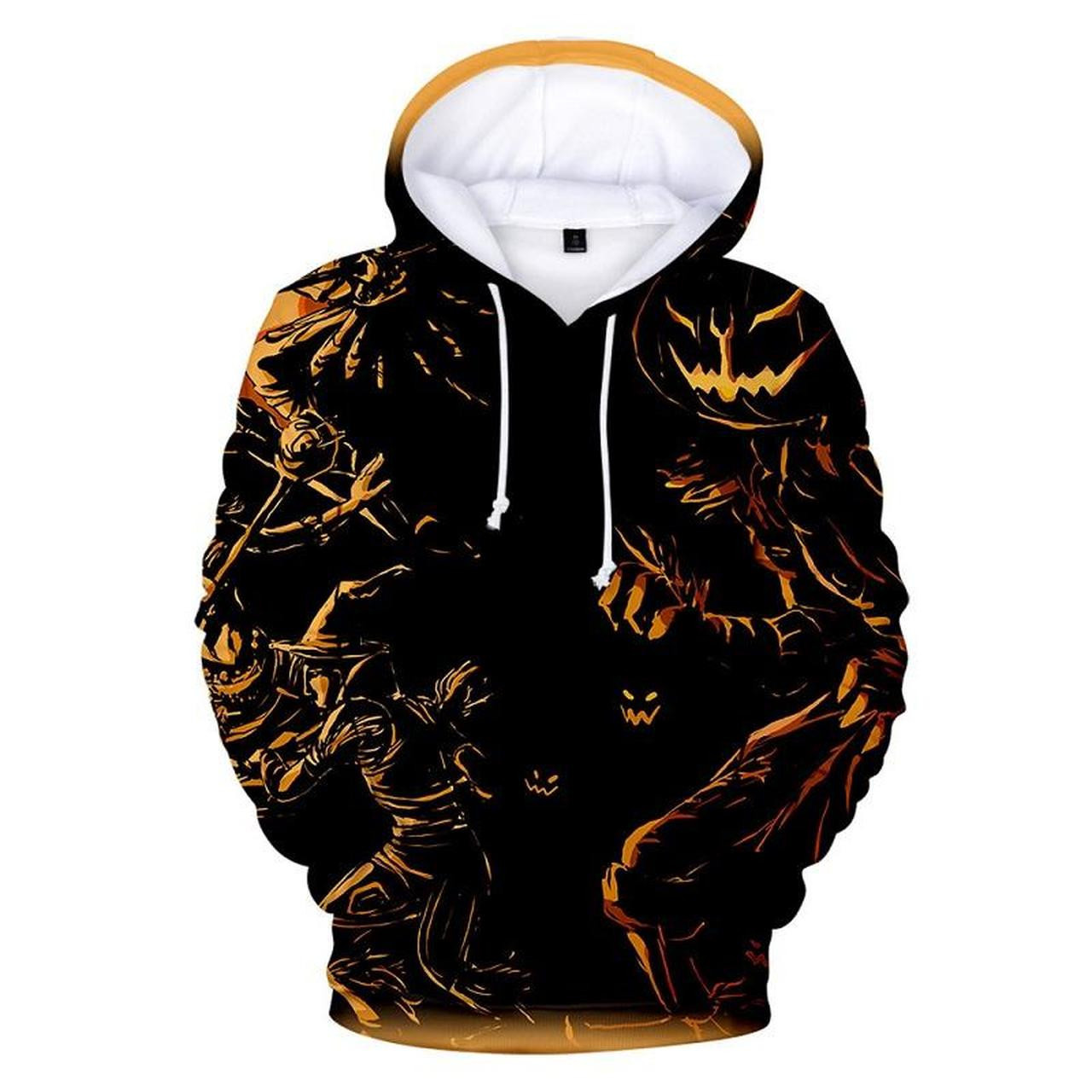 Halloween Jack O Lantern Pumpkin Lantern 3D All Over Print Hoodie, Zip Hoodie