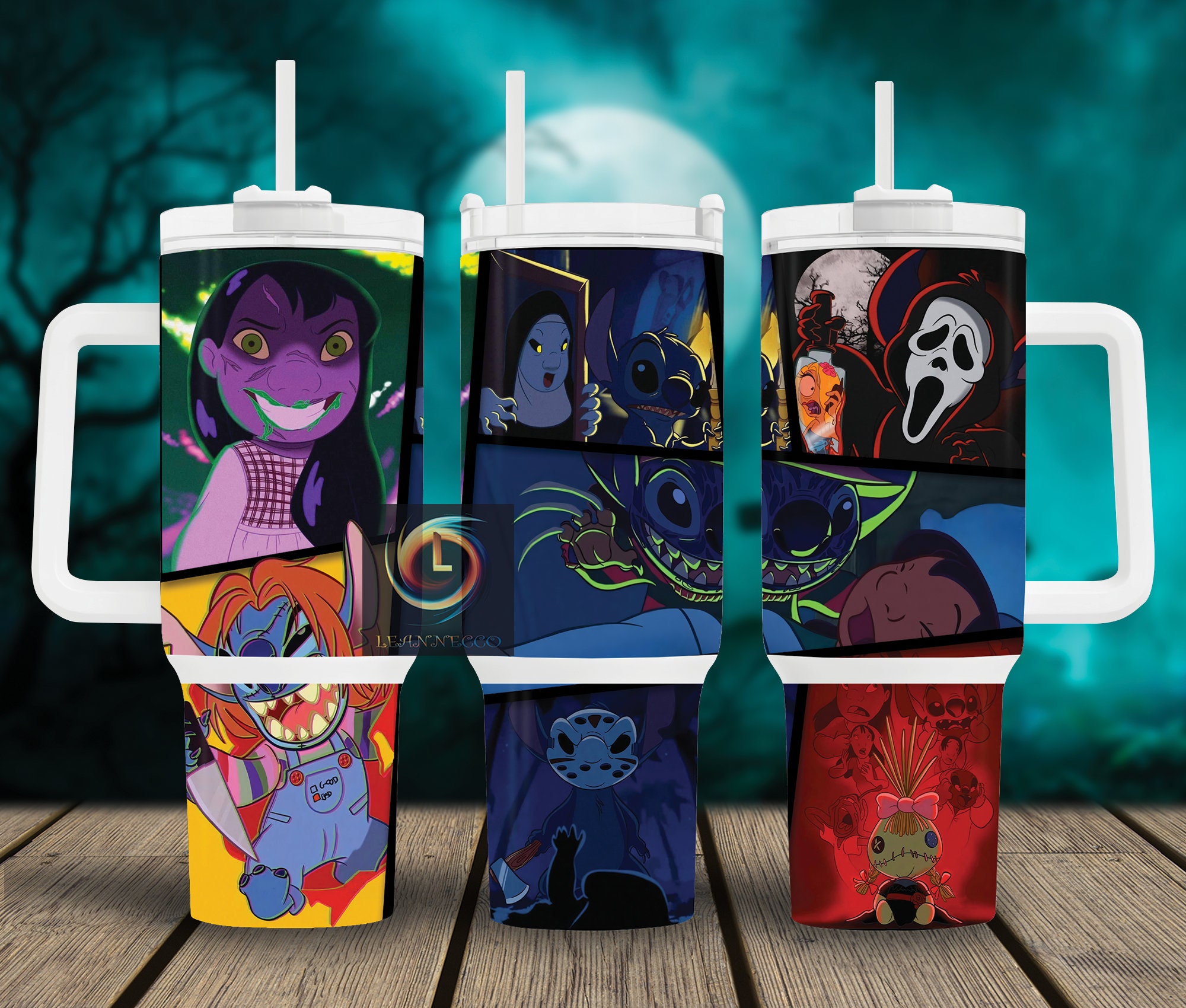 Halloween Lilo And Stitch Disney Cartoon Custom Stanley Cup 40 oz 30 oz Tumbler With HandleTVC230100