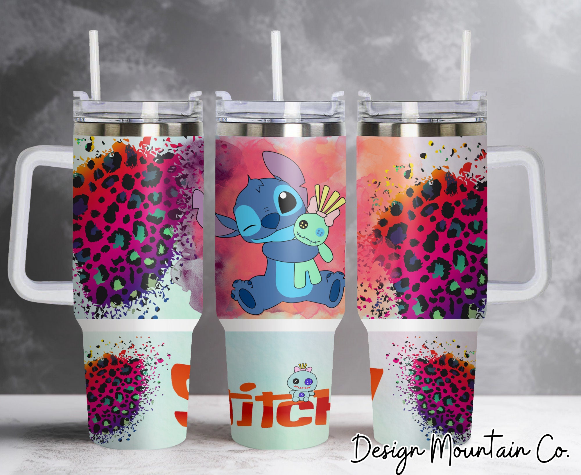Halloween Lilo and Stitch Disney Cartoon Custom Stanley Cup 40 oz 30 oz Tumbler With HandleTVC2301913