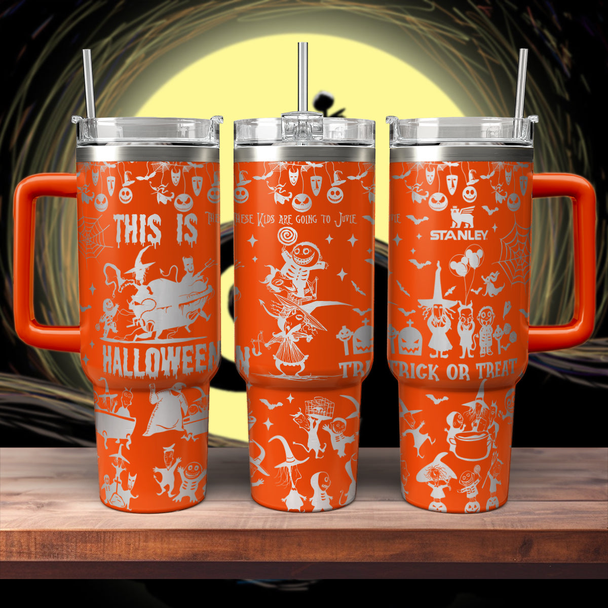 Halloween Lock Shock And Barrel Custom Stanley Cup 40 oz 30 oz Tumbler With HandleTVC2301557