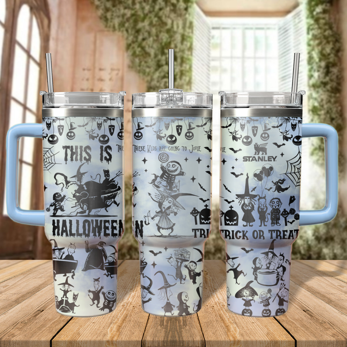 Halloween Lock Shock And Barrel Custom Stanley Cup 40 oz 30 oz Tumbler With HandleTVC2301557