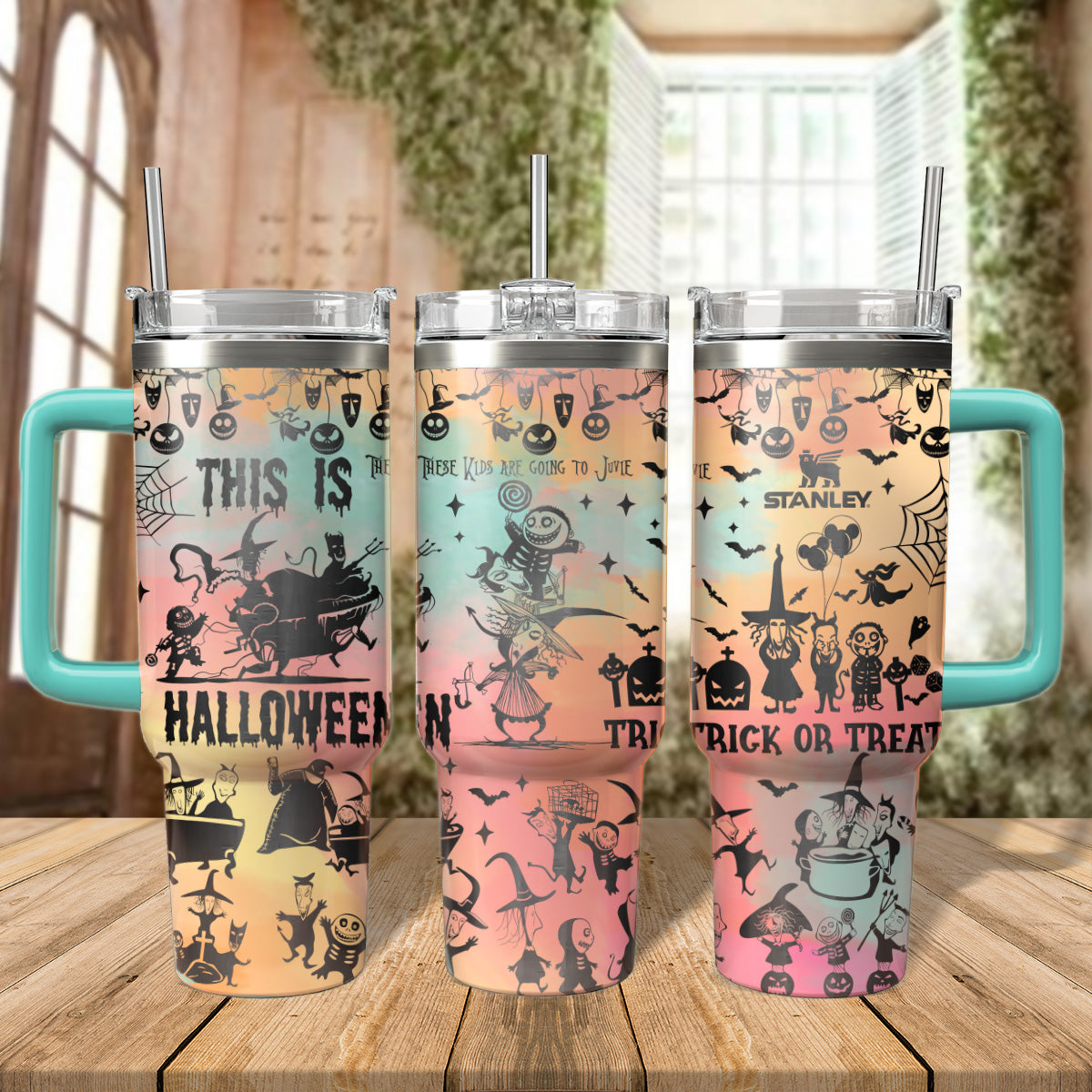 Halloween Lock Shock And Barrel Custom Stanley Cup 40 oz 30 oz Tumbler With HandleTVC2301557